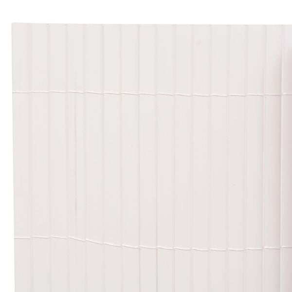 vidaXL kahepoolne piirdeaed, PVC 150 x 500 cm, hall