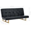 vidaXL diivanvoodi, kunstnahast, must