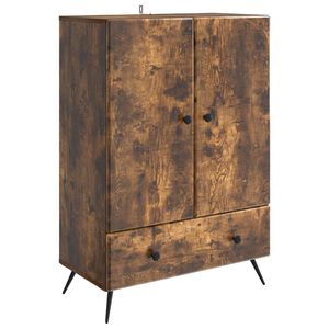 vidaXL K&otilde;ide sahtliga Suitsutatud tamm 66 x 34,5 x 95 cm Tehispuit