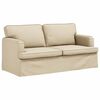 vidaXL Diivan 2 pcs cream &Uuml;ldm&otilde;&otilde;tmed: 162 x 80 x 85 cm (L x S x K)