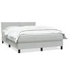 vidaXL Box Vedruvoodi madratsiga Helehall 140x220 cm samet