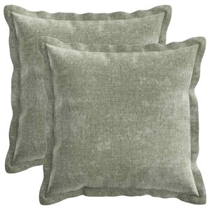 vidaXL Diivanipadi 2 pcs HOUTEN Roheline 50 x 50 cm &Scaron;en&uuml;&uuml;lfabric