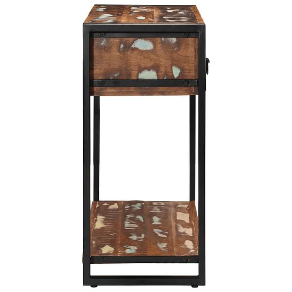 vidaXL mitmevärviline konsoollaud 100x35x75 cm taaskasutatud täispuit