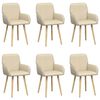 vidaXL S&ouml;&ouml;gitoa Toolid 6 pcs kangas Kreemjas 56,5 x 50 x 87,5 cm