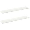 vidaXL Ujuv riiul 2 pcs Valge 100 x 18 x 2,5 cm Teras