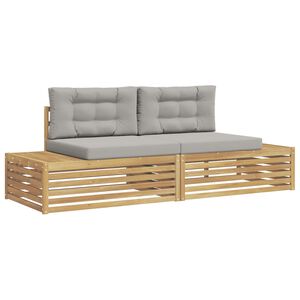vidaXL V&auml;li diivanikomplekt padjaga Valge 230,5 x 83 x 73 cm Pol&uuml;ester