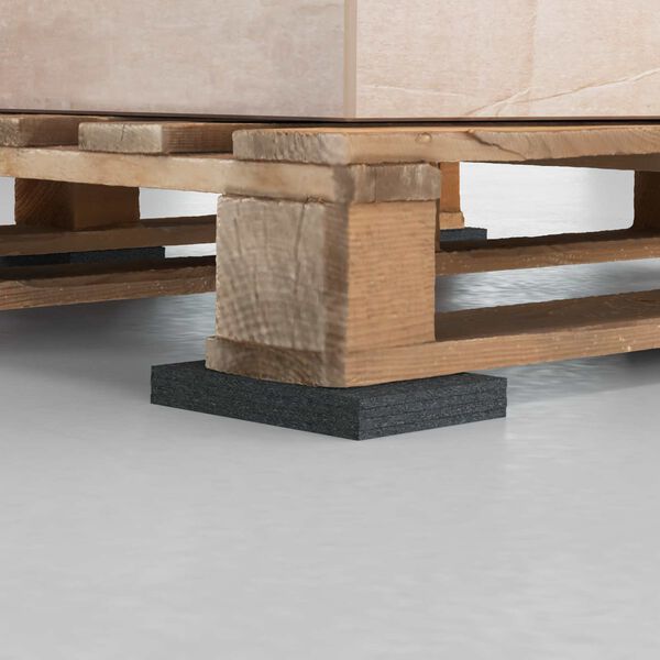 vidaXL Kummipad Must Kumm