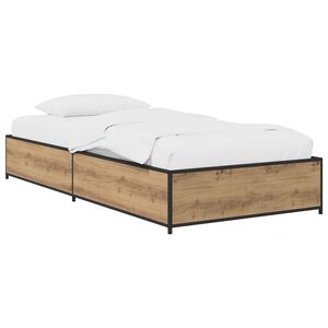 vidaXL Voodi raam Artisan tamm 80 x 200 cm Tehispuit