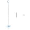 vidaXL Muldade ankurdus 10 pcs H&otilde;bedane &Oslash;10 x 50 cm