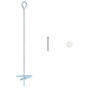 vidaXL Muldade ankurdus 10 pcs H&otilde;bedane &Oslash;10 x 50 cm