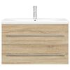 vidaXL 2-osaline vannitoa mööblikomplekt, Sonoma tamm, tehispuit