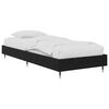vidaXL Voodi raam Must tamm 80 x 200 cm Tehispuit