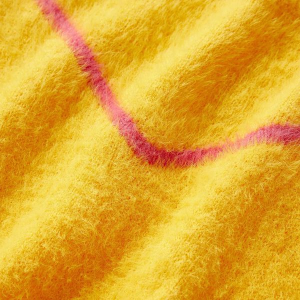 Laste kampsun, kootud, tume ooker, 104