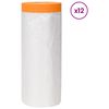 vidaXL Tolmuplaat kleeplindiga 12 pcs L&auml;bipaistev 270 x 1600 cm HDPE