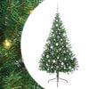 vidaXL Tehis pre-lit j&otilde;ulupuu koos 300 LED-iga Roheline 180 cm PVC