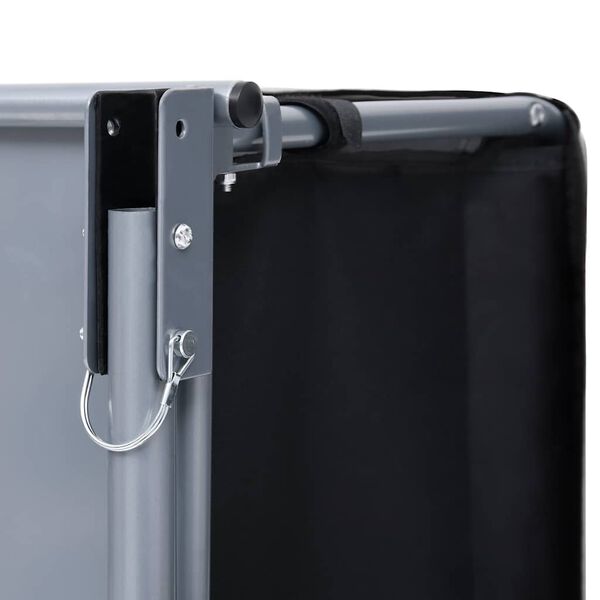 vidaXL kaubahaagis jalgrattale, must ja hall, 65 kg