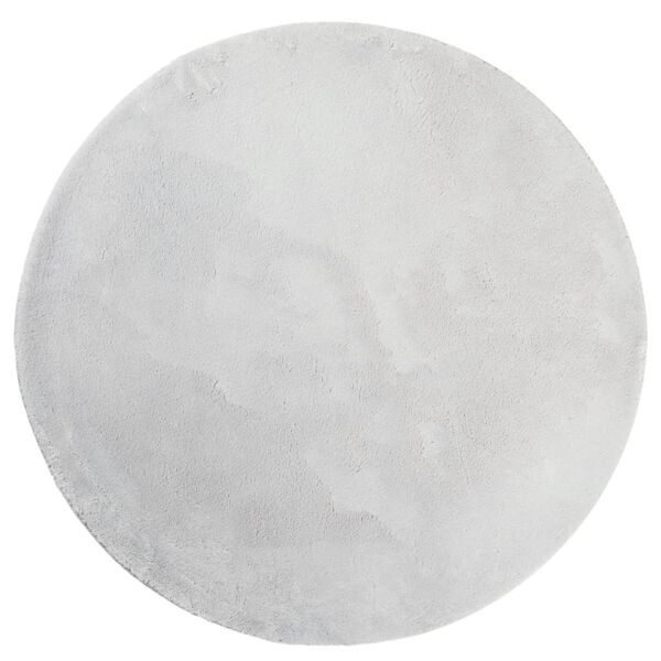 vidaXL vaip "HUARTE", lühikese narmaga, pestav, hall, Ø 160 cm