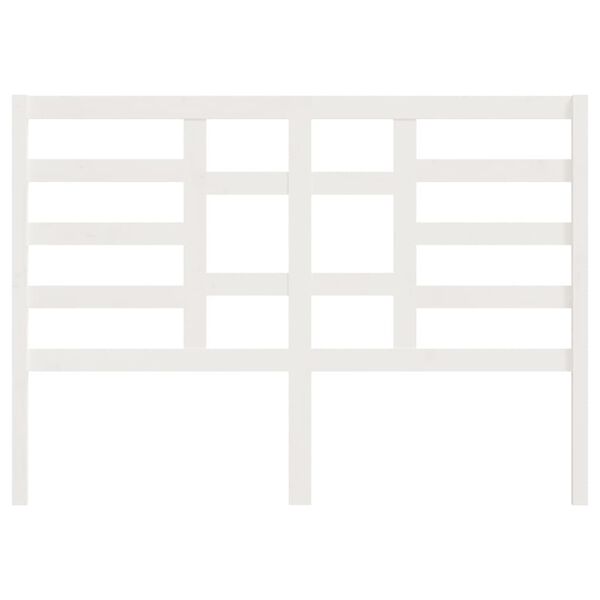 vidaXL voodipeats, valge 141x4x104 cm m&auml;nnipuit