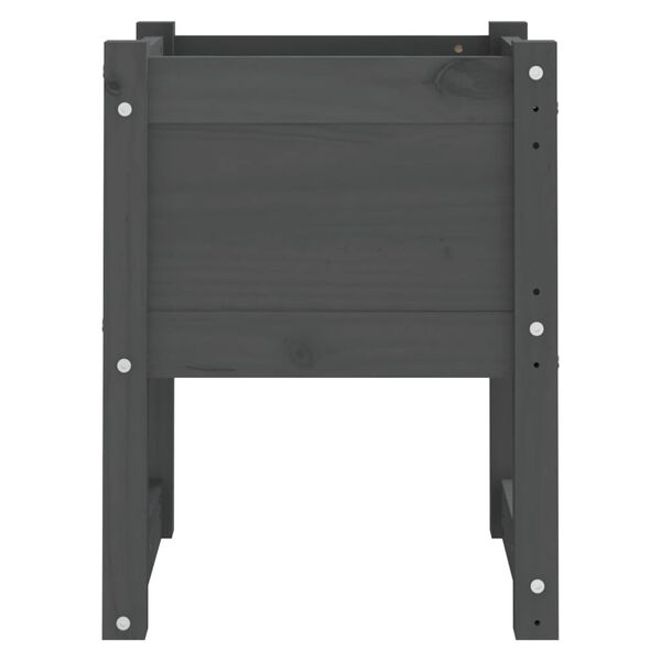 vidaXL taimekast, hall, 40x40x52,5 cm, toekas männipuit