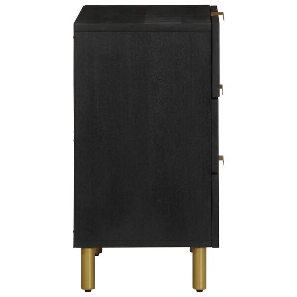 vidaXL &ouml;&ouml;kapp, must, 50x33x62 cm, tehispuit