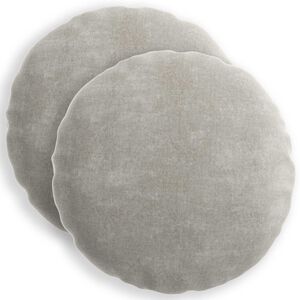 vidaXL Diivanipadi 2 pcs HEERLEN Helehall &Oslash; 50 cm &Scaron;en&uuml;&uuml;lfabric