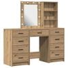 vidaXL Riietumislaud 3 pcs Pruun 40 x 41 x 135 cm Tehispuit