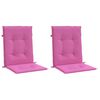 vidaXL madala seljatoega toolipadjad 2 tk, roosa, kangas