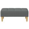 vidaXL 2-kohaline diivanvoodi jalapingiga, tumehall, kangas