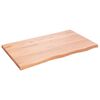 vidaXL seinariiul, helepruun, 100 x 60 x (2-4) cm, t&ouml;&ouml;deldud tammepuit