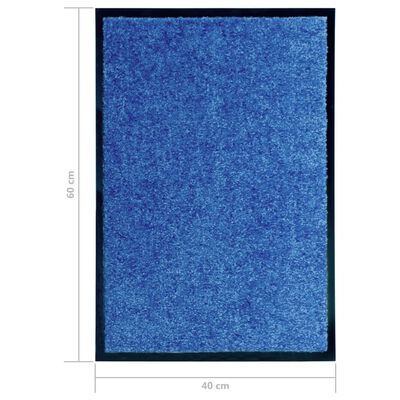 vidaXL uksematt pestav, sinine, 40 x 60 cm