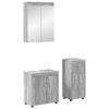 vidaXL Vannitoa m&ouml;&ouml;bleset TULUM 3 tk Hall Sonoma 60 x 34 x 63 cm