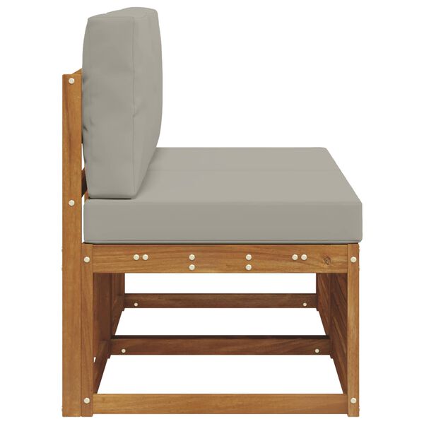 vidaXL 2 T&uuml;kk V&auml;ljas Keskmine Diivan Tugev akatsiapuu Neutraalne