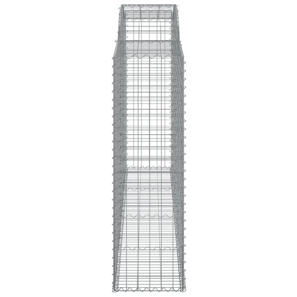 vidaXL kaarekujuline gabioonkorv, 300x50x160/180 cm, tsingitud raud