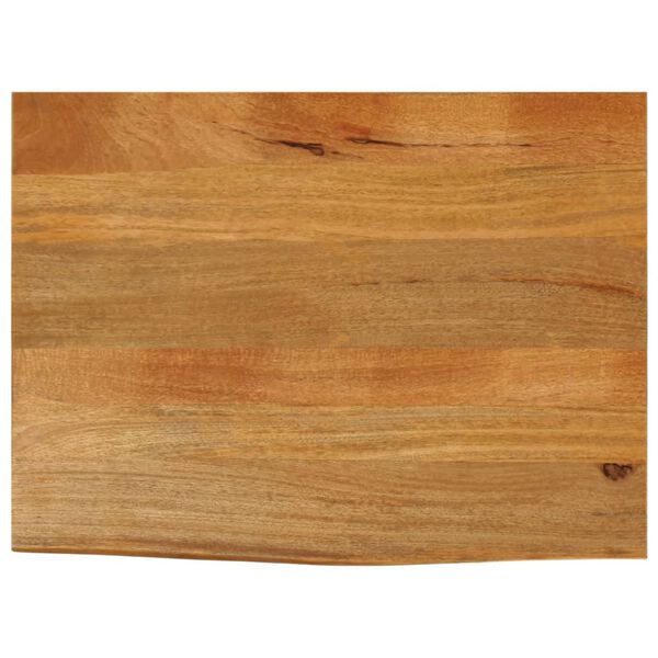 vidaXL lauaplaat, naturaalse servaga, 70 x 60 x 2,5 cm, mangopuit