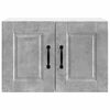 vidaXL K&ouml;&ouml;gikapp riiuliga uksega Betoonhall 60 x 31 x 40 cm Tehispuit