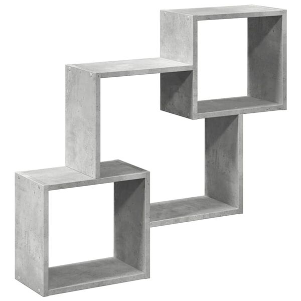 vidaXL seinakapp, 78x18x71 cm, betoonhall, tehispuit