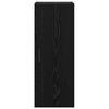 vidaXL Seinakapp Must tamm 34,5 x 34 x 90 cm Tehispuit