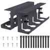 vidaXL Kabli haldamise tray laua all 2 tk Antratsiit 43 x 10 x 15 cm