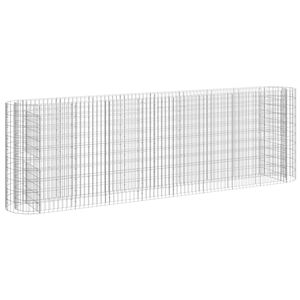 vidaXL gabioon taimelava, tsingitud raud, 330 x 50 x 100 cm