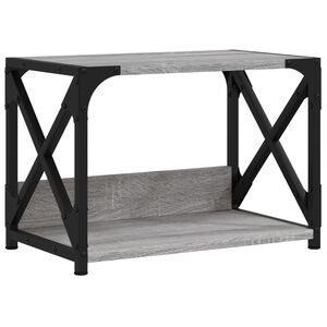 vidaXL printerialus, 2 tasandit hall Sonoma 44x26x31,5 cm tehispuit