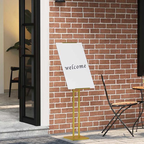 vidaXL Messin&auml;itus Displays Kuldne 26,5 x 26,5 x 150 cm Teras