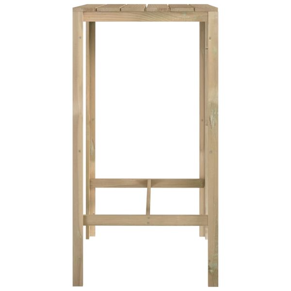 vidaXL 3-osaline aia baarikomplekt, immutatud m&auml;nnipuit