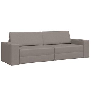 vidaXL Diivanvoodi Pruunikashall 245 x 78 x 77 cm kangas