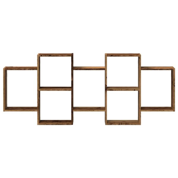 vidaXL seinariiul, vana puidu, 159x18x65 cm, tehispuit