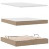 vidaXL Voodi hoiukohaga ja madratsiga Cappuccino 160 x 200 cm
