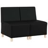 vidaXL K&auml;etugedeta mooduldiivani element 2 pcs Must 55 x 74 x 82 cm