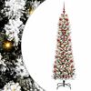 vidaXL Tehisj&otilde;ulupuu Valge 180 cm PVC, metall ja plastik
