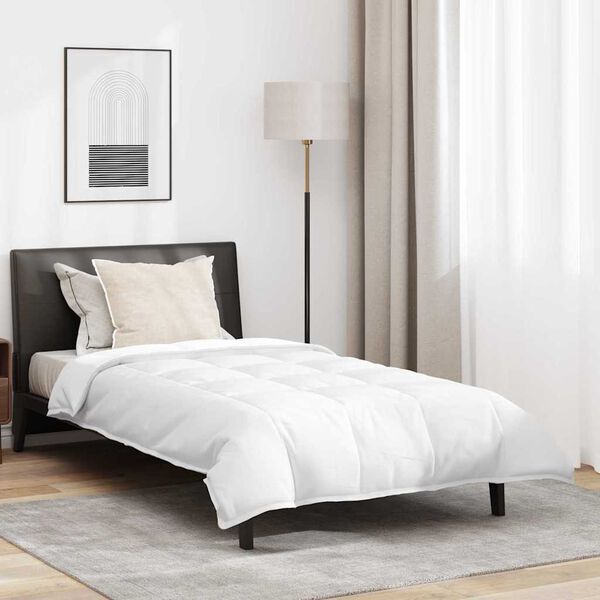 vidaXL 2-in-1 Ühepoolsed Tekk padjaga 2 pcs Valge Down Feather