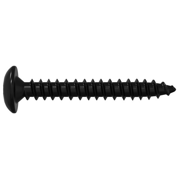 vidaXL Kruvitav Nael 12 pcs Must M4 x 28 mm Teras