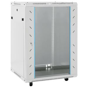 vidaXL 15U serverikapp p&ouml;&ouml;ratavate jalgadega, 19" IP20, 60x45x86 cm
